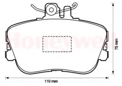 Тормозные колодки JURID 571828D