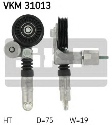 Натяжной ролик поликлинового ремня SKF VKM 31013