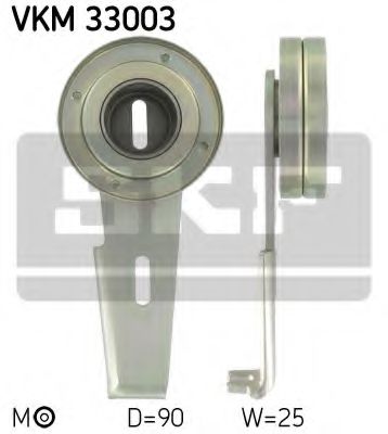 Натяжной ролик поликлинового ремня SKF VKM 33003