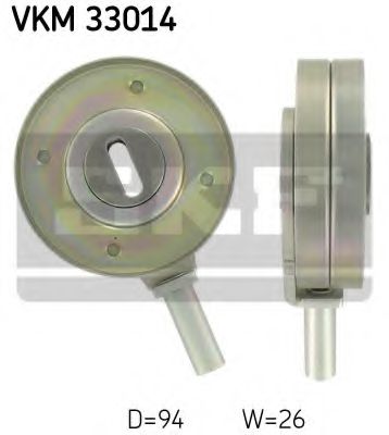 Натяжной ролик поликлинового ремня SKF VKM 33014