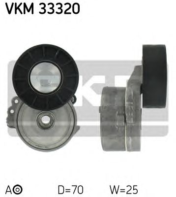 Натяжной ролик поликлинового ремня SKF VKM 33320