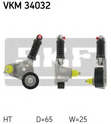 Натяжной ролик поликлинового ремня SKF VKM 34032