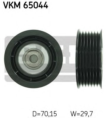 Направляющий / паразитный ролик поликлинового ремня SKF VKM 65044