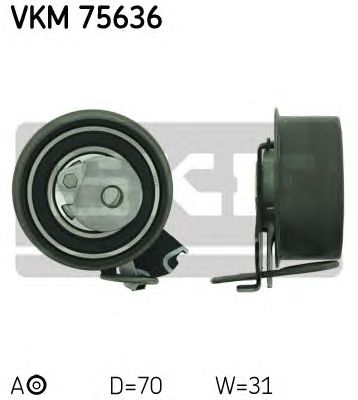 Натяжной ролик ремня ГРМ SKF VKM 75636