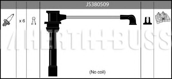 Комплект високовольтних проводів HERTH+BUSS JAKOPARTS J5380509