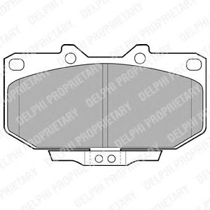 Тормозные колодки DELPHI LP1056