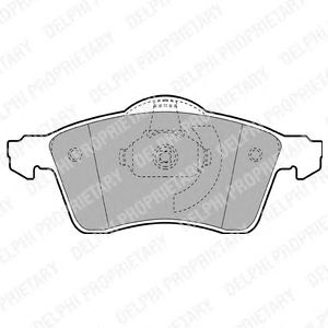 Тормозные колодки DELPHI LP1092