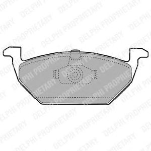 Тормозные колодки DELPHI LP1104