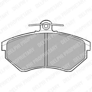 Тормозные колодки DELPHI LP770