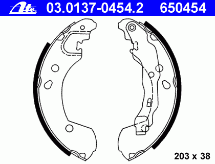 Тормозные колодки ATE 03.0137-0454.2