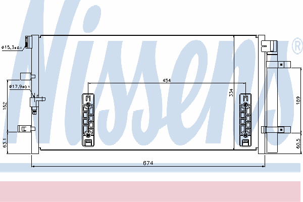 Радиатор кондиционера NISSENS 940042