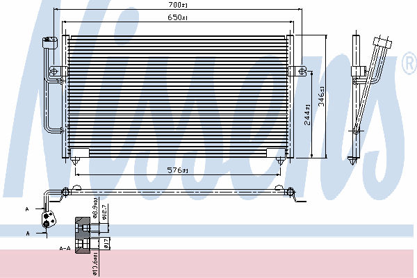Радиатор кондиционера NISSENS 940101