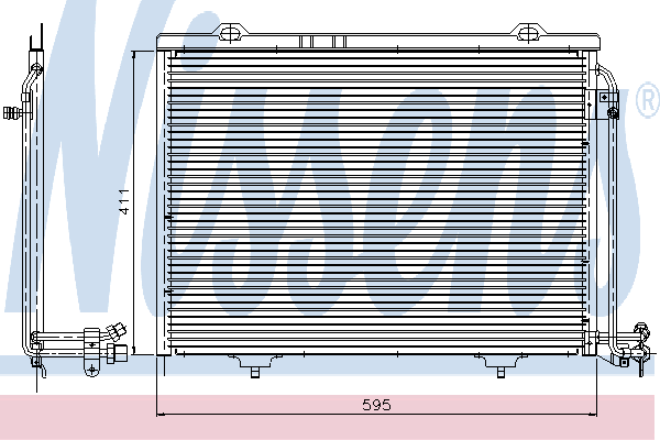 Радиатор кондиционера NISSENS 94282