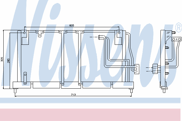 Радиатор кондиционера NISSENS 94502