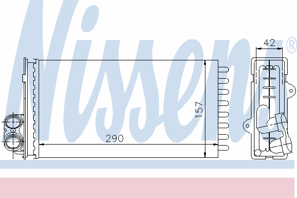 Радиатор отопителя NISSENS 73356