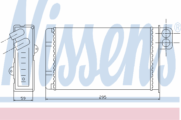 Радиатор отопителя NISSENS 72936