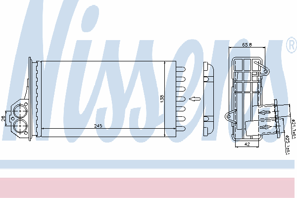 Радіатор опалення NISSENS 72941