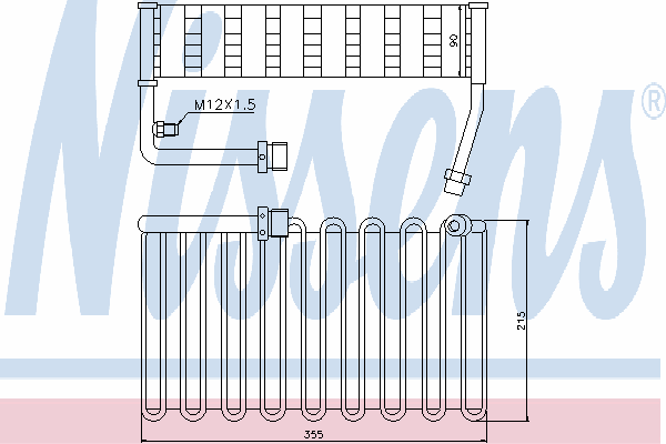 Испаритель кондиционера NISSENS 92000