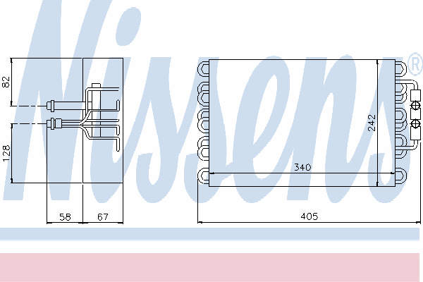 Испаритель кондиционера NISSENS 92063