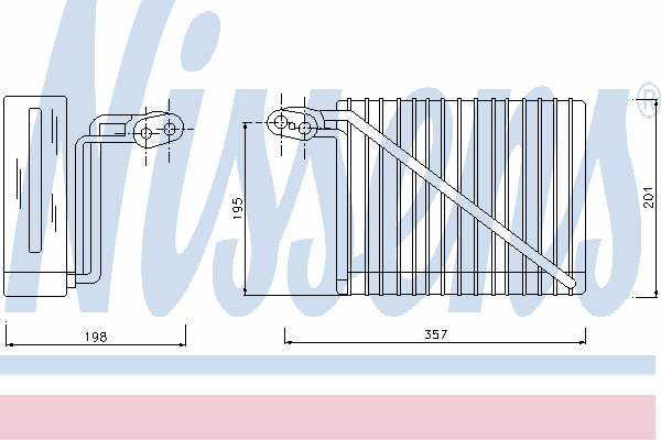 Испаритель кондиционера NISSENS 92272