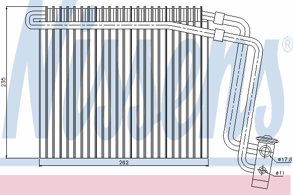 Испаритель кондиционера NISSENS 92248