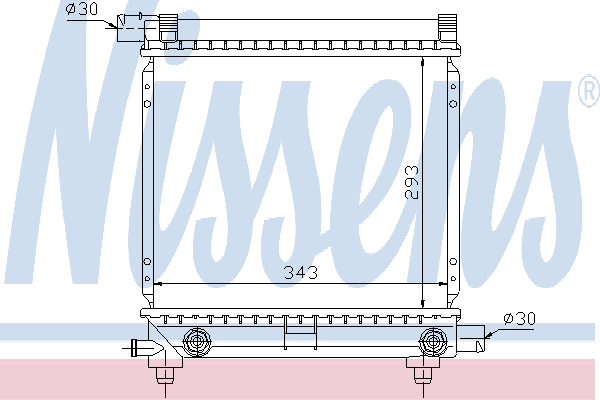 Радиатор охлаждения NISSENS 62550