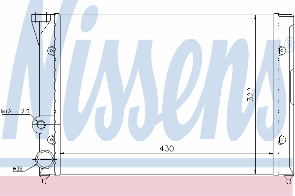Радиатор охлаждения NISSENS 65288