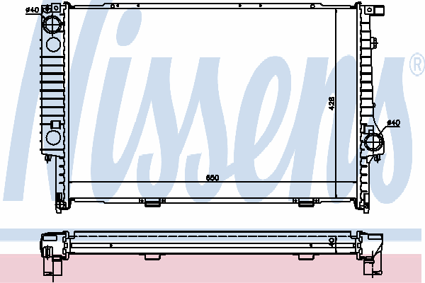 Радиатор охлаждения NISSENS 60693A