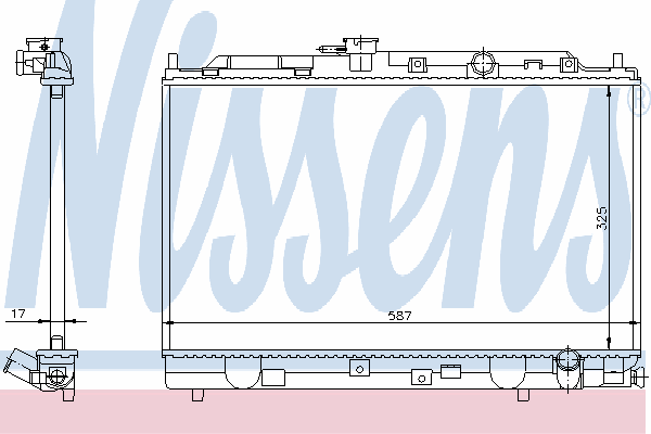 Радиатор охлаждения NISSENS 62257