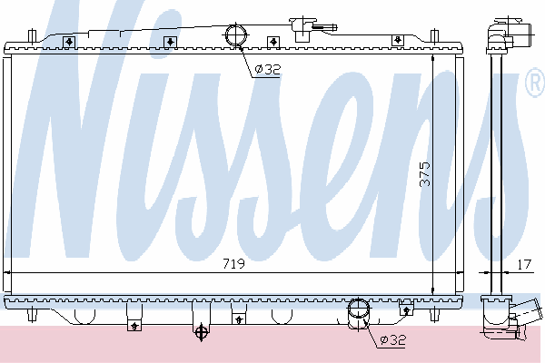 Радиатор охлаждения NISSENS 63315