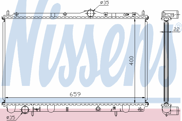 Радиатор охлаждения NISSENS 65543A