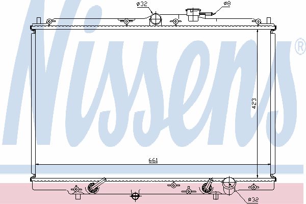 Радиатор охлаждения NISSENS 63346