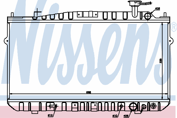 Радиатор охлаждения NISSENS 63342