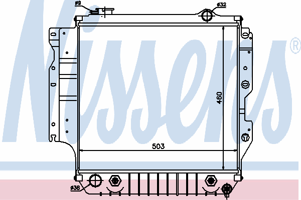 Радиатор охлаждения NISSENS 60993