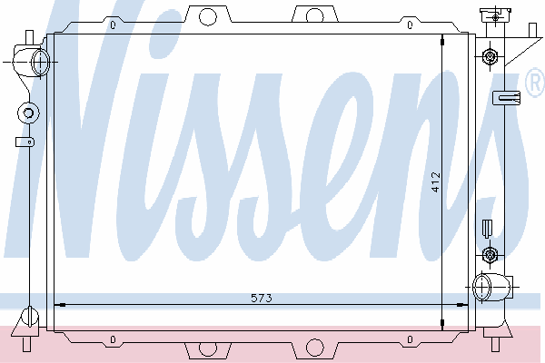Радиатор охлаждения NISSENS 67003
