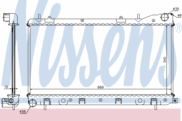 Радиатор охлаждения NISSENS 67706A