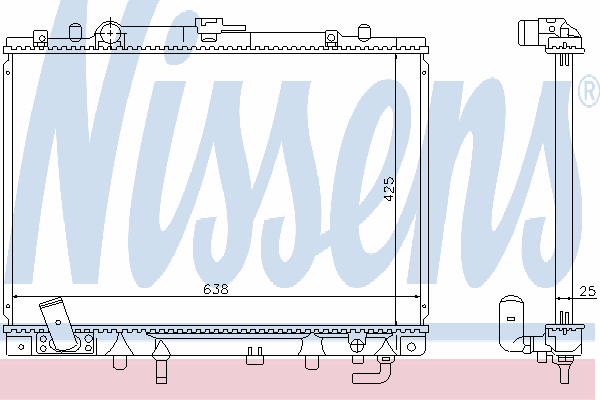 Радиатор охлаждения NISSENS 68154
