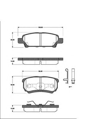 Тормозные колодки NK 223027