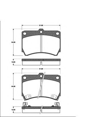 Тормозные колодки NK 223220