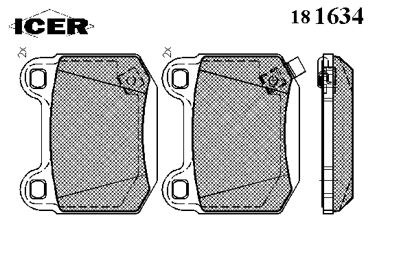 Тормозные колодки ICER 181634