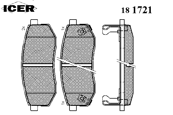 Тормозные колодки ICER 181721