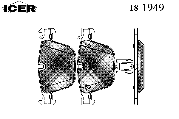 Тормозные колодки ICER 181949