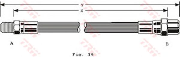 Тормозной шланг TRW PHB351