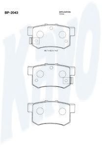 Тормозные колодки KAVO PARTS BP-2043