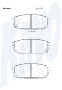 Тормозные колодки KAVO PARTS BP-4011