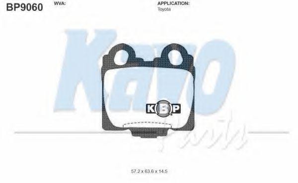 Тормозные колодки KAVO PARTS BP-9060
