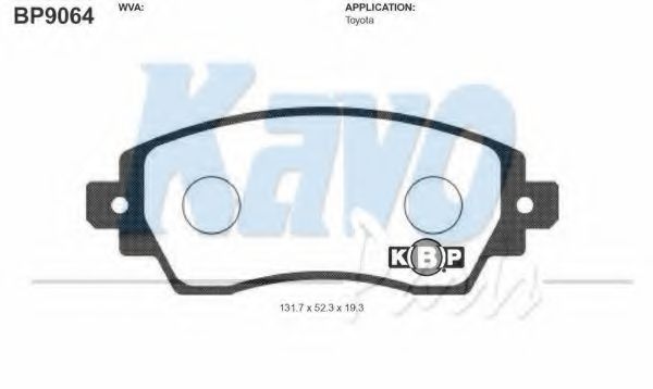 Тормозные колодки KAVO PARTS BP-9064