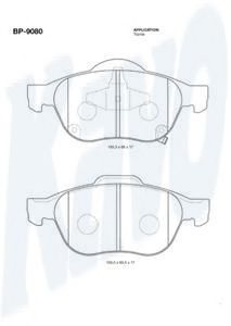 Тормозные колодки KAVO PARTS BP-9080