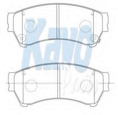 Тормозные колодки KAVO PARTS BP-4572