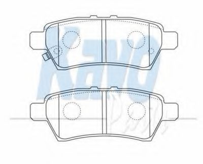 Тормозные колодки KAVO PARTS BP-6595